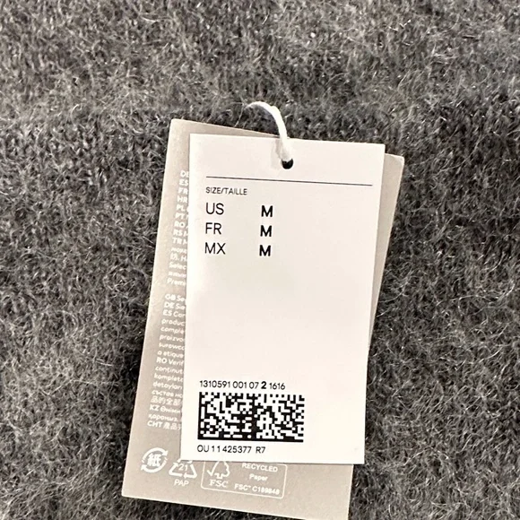 Gray Mohair Blend Sweater Set - Picture 4 of 5